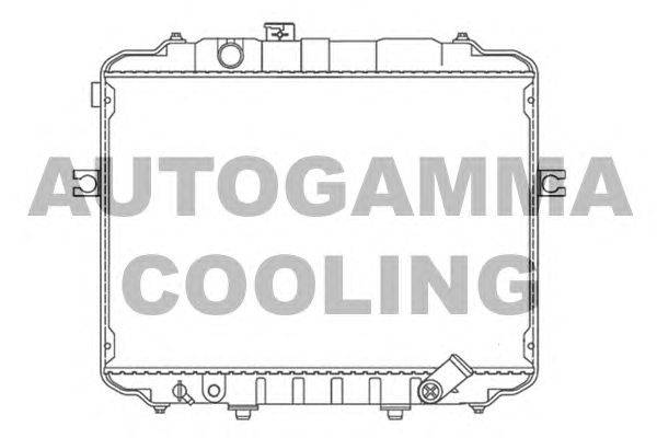 Радиатор, охлаждение двигателя AUTOGAMMA 107324