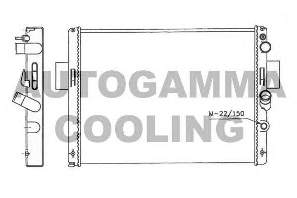 Радиатор, охлаждение двигателя AUTOGAMMA 400768