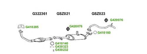 Система выпуска ОГ GT Exhaust 10162