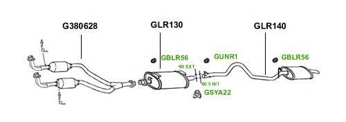 Система выпуска ОГ GT Exhaust 1027