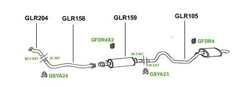 Система выпуска ОГ GT Exhaust 1033