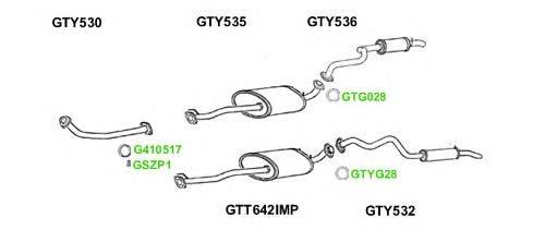 Система выпуска ОГ GT Exhaust 10547