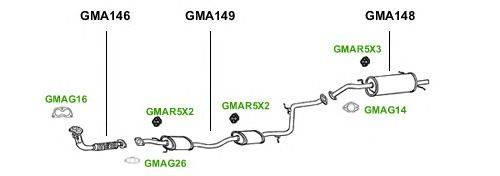 Система выпуска ОГ GT Exhaust 1112