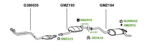 Система выпуска ОГ GT Exhaust 1186