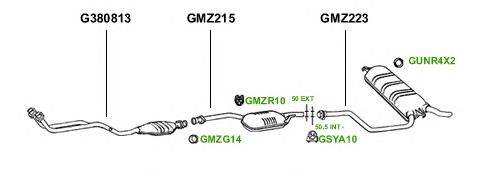 Система выпуска ОГ GT Exhaust 1191