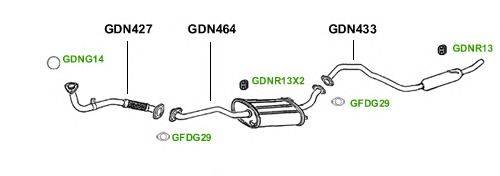 Система выпуска ОГ GT Exhaust 1340