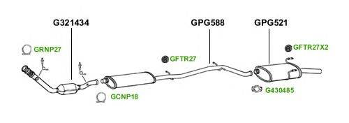 Система выпуска ОГ GT Exhaust 1701