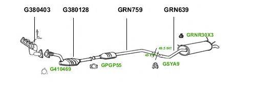 Система выпуска ОГ GT Exhaust 1850