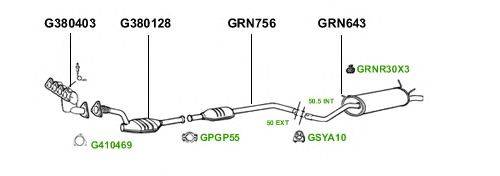 Система выпуска ОГ GT Exhaust 1857
