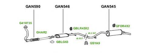 Система выпуска ОГ GT Exhaust 1941