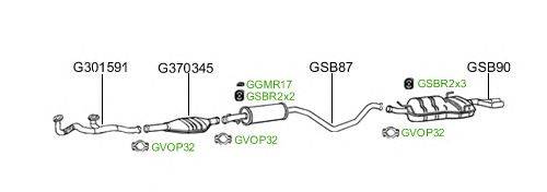 Система выпуска ОГ GT Exhaust 2044