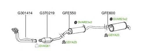 Система выпуска ОГ GT Exhaust 2068