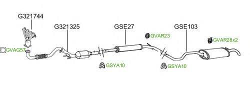 Система выпуска ОГ GT Exhaust 2082