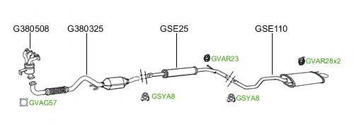 Система выпуска ОГ GT Exhaust 2118