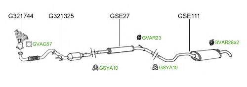 Система выпуска ОГ GT Exhaust 2120