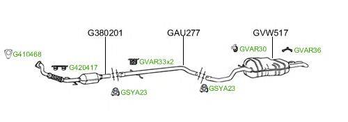 Система выпуска ОГ GT Exhaust 2178