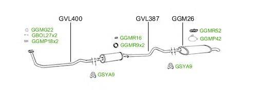 Система выпуска ОГ GT Exhaust 2316