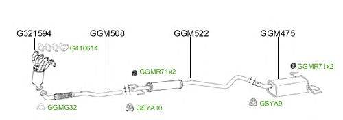 Система выпуска ОГ GT Exhaust 2476