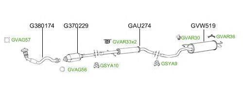 Система выпуска ОГ GT Exhaust 2720