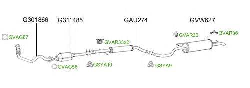 Система выпуска ОГ GT Exhaust 2723