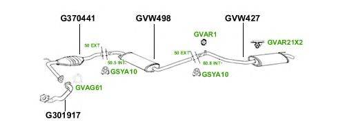 Система выпуска ОГ GT Exhaust 2885