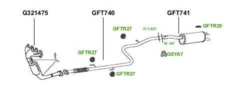 Система выпуска ОГ GT Exhaust 3095