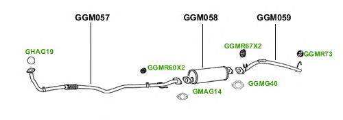 Система выпуска ОГ GT Exhaust 3640