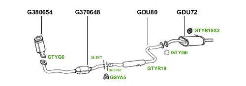 Система выпуска ОГ GT Exhaust 3752