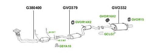 Система выпуска ОГ GT Exhaust 3865