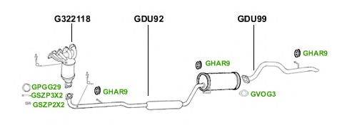 Система выпуска ОГ GT Exhaust 4361