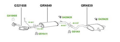 Система выпуска ОГ GT Exhaust 4408