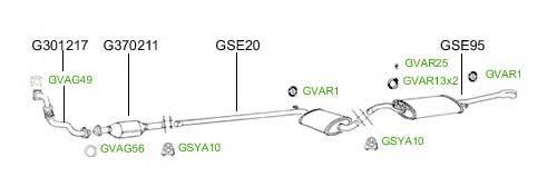 Система выпуска ОГ GT Exhaust 4869