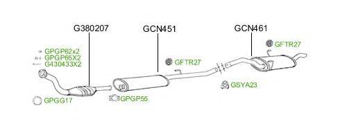 Система выпуска ОГ GT Exhaust 4877