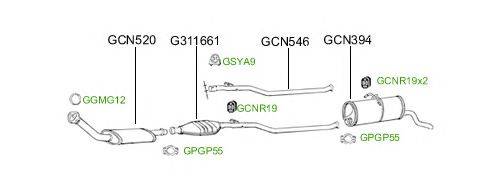 Система выпуска ОГ GT Exhaust 4889