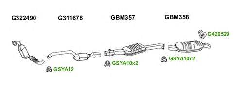 Система выпуска ОГ GT Exhaust 6138