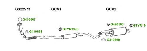 Система выпуска ОГ GT Exhaust 6196