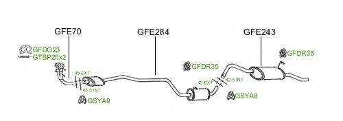 Система выпуска ОГ GT Exhaust 625