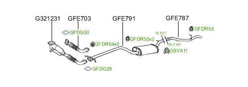 Система выпуска ОГ GT Exhaust 661