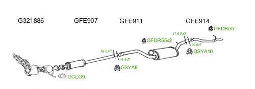 Система выпуска ОГ GT Exhaust 675