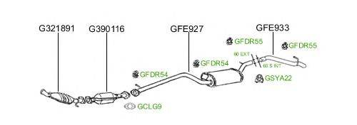 Система выпуска ОГ GT Exhaust 681