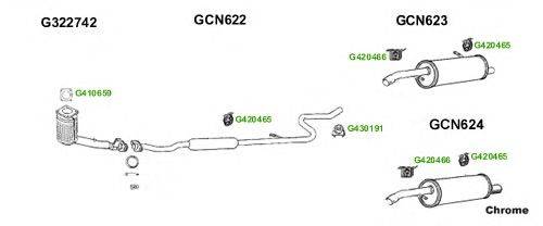 Система выпуска ОГ GT Exhaust 9545