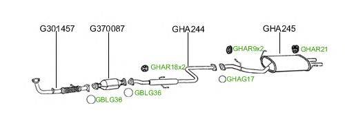 Система выпуска ОГ GT Exhaust 965