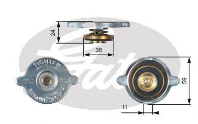 Крышка, радиатор GATES RC106
