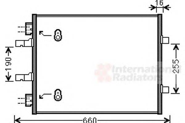 Конденсатор, кондиционер VAN WEZEL 37005480