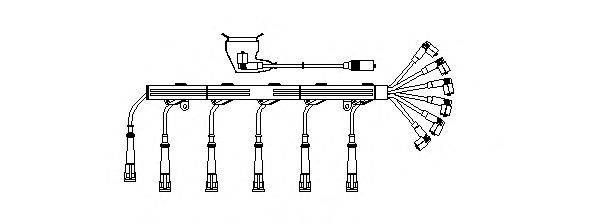 Комплект проводов зажигания BREMI 546/100