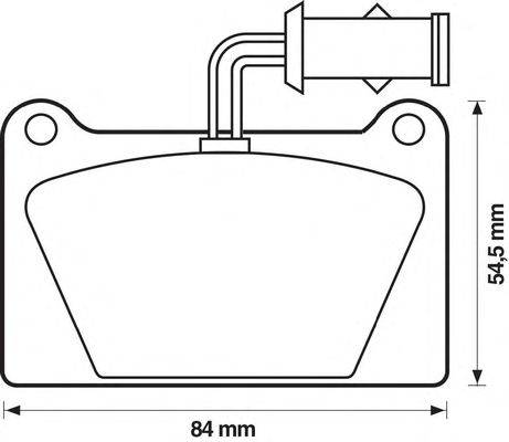 Комплект тормозных колодок, дисковый тормоз JURID 571294J