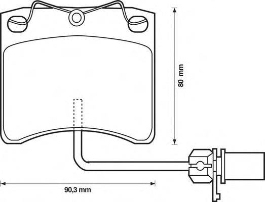 Комплект тормозных колодок, дисковый тормоз METZGER 141321