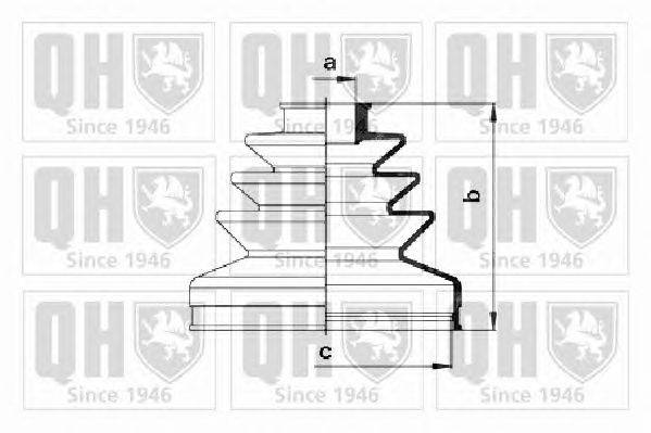 Комплект пылника, приводной вал QUINTON HAZELL QJB189