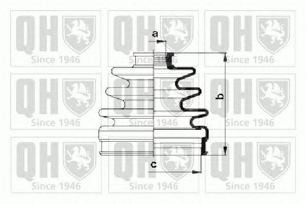 Комплект пылника, приводной вал QUINTON HAZELL QJB812
