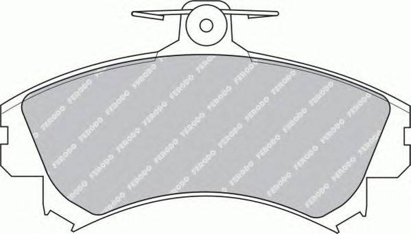 Комплект тормозных колодок, дисковый тормоз FERODO FDB1093